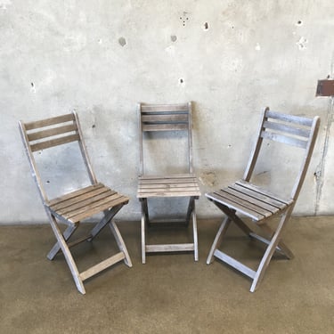 Three Vintage Bistro Chairs