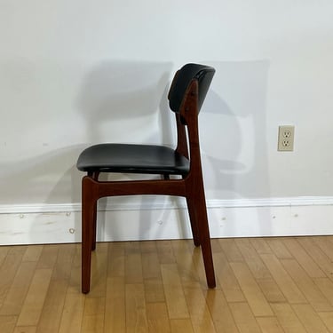 Set of Four Mid-Century Model 49 Dining Chairs in Teak by Erik Buch for Oddense Maskinsnedkeri, 1960s