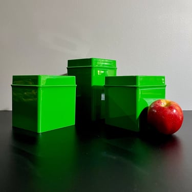 Vintage Kelly Green Dansk Storage Containers 