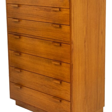 Charles Webb Oak Tall Chest of 7 Drawers
