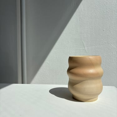 handmade porcelain contour vessel 