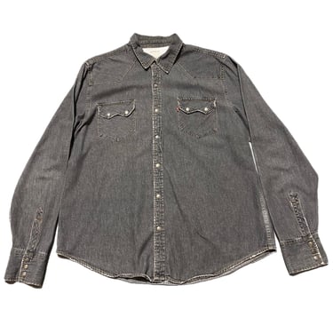 (XL) Grey Denim Levi's Western Shirt 070722 RK