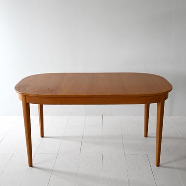 1960s Scandinavian Teak Extendable Dining Table by K.E. Ekselius – Mid-Century Design 