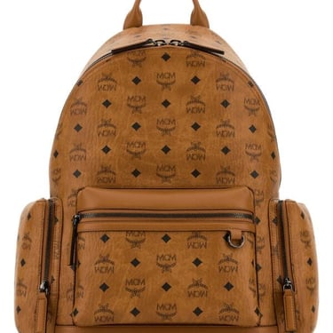 Mcm Women Printed Canvas Backpack