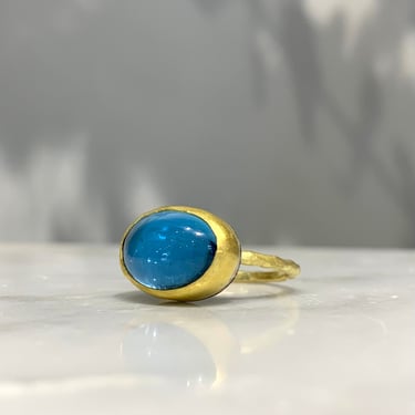 Jessica Weiss | Blue Topaz + 18k Ring