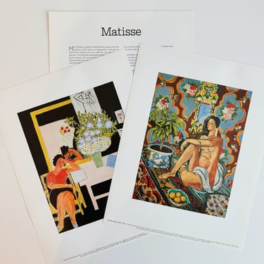 Unframed Matisse Prints