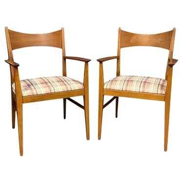 Pair of Paul Mccobb Dining Room Armchairs for Calvin Mid Century