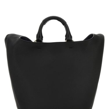 CHLOE Black leather medium Deia handbag