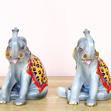 Lynn Chase Elephant Salt and Pepper Shakers