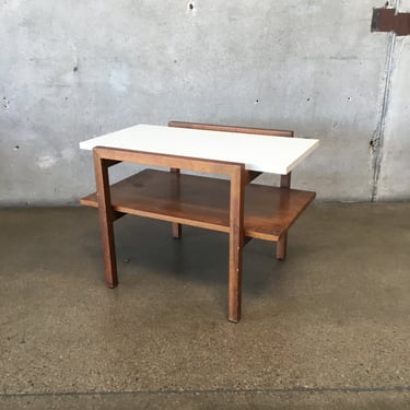 Greta Grossman Walnut &amp; Laminate Side Table