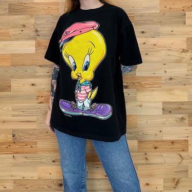 90s Tweety Bird Long Sleeve Tee - XS to Small – Flying Apple Vintage