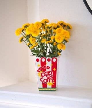 Vase, Popcorn Bag