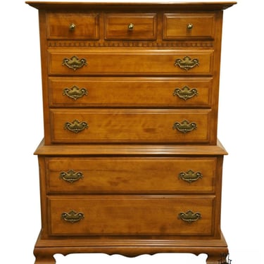 ETHAN ALLEN Heirloom Nutmeg Maple Colonial Early American 41" Chest on Chest 10-5205 