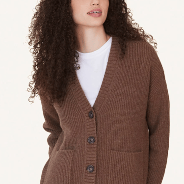 Not Monday | Magnus Fisherman Cardigan | Cocoa