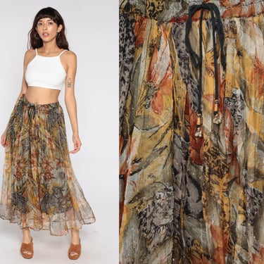 Exile Maxi Skirt in Cotton Gauze