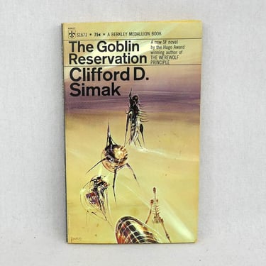 The Goblin Reservation (1968) by Clifford Simak - Mass Market Printing - Vintage 1960s Fantasy Novel 