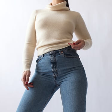 Vintage Cream Cashmere Sweater