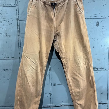 XL 90s peach orange Gramicci g series pants belted rock climbing hiking outdoors granola tech baggy 