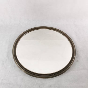 Space Age Plastic Brown Wall Mirror, Mid Century Wall Mirror, Made In Yugoslavia 70's, MCM Design, Vintage Wall Mirror 