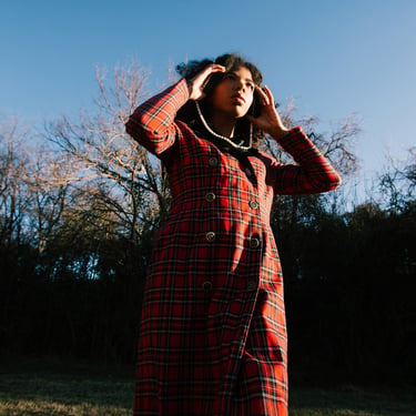 Vintage 90's Talbots Longsleeve Plaid Dress 