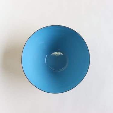 Blue Vintage Krenit Bowl designed by Herbert Krenchel