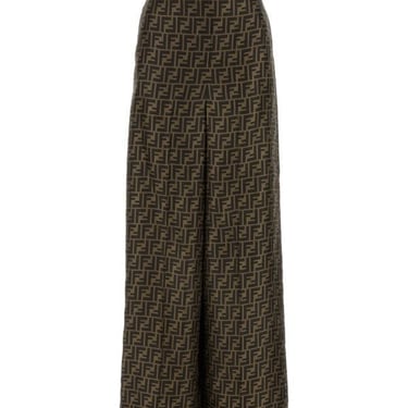 Fendi Woman Printed Silk Pant