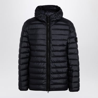 Stone Island Quilted Down Jacket With Hood Navy Men