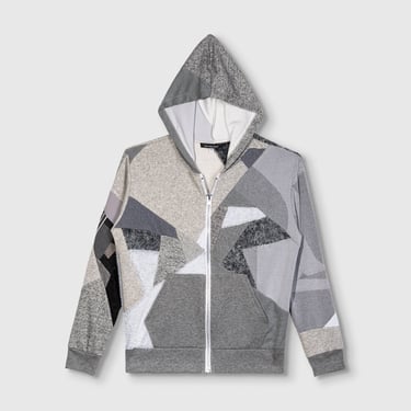 the gray hoodie