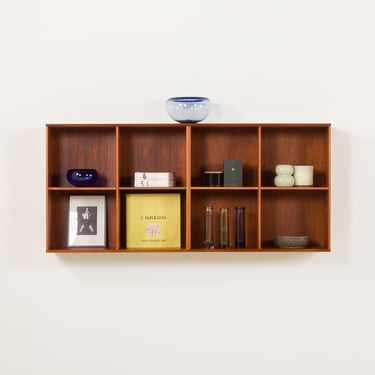 Mogens Koch style 2 sections modular bookcase in mahogany, Denmark 1970s 