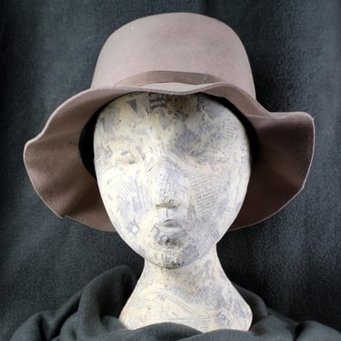 Vintage Floppy Fedora Tan Wool Hat  - The Bar Parker Columbia Sportswear Wool Hat - Size 7 1/4 J-Bar-H | Bixley Shop 