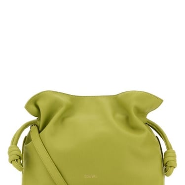 Loewe Women Green Nappa Leather Flamenco Clutch