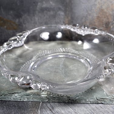 Vintage Clear Glass Trinket Dish with Bubble Design - Just a Little Fancy Dish from the 1920s/1930s - Trinket Dish - Candy Dish 