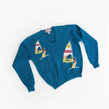 80s Windsurfing cotton kit sweater 