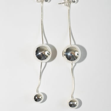 Vada Earrings Large in Silver