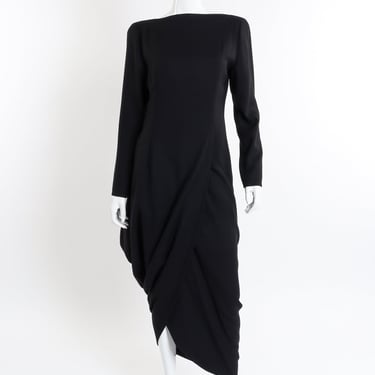 Asymmetric Drape Hem Dress