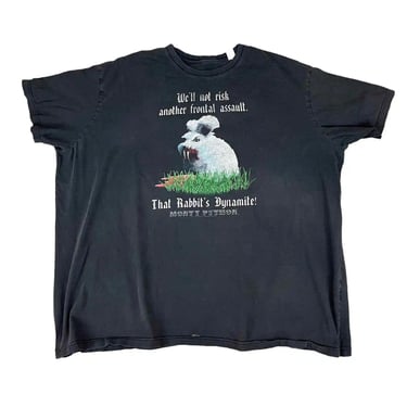 Vintage 2001 Monty Python & The Holy Grail Movie Promo T-Shirt Oversized 5XL
