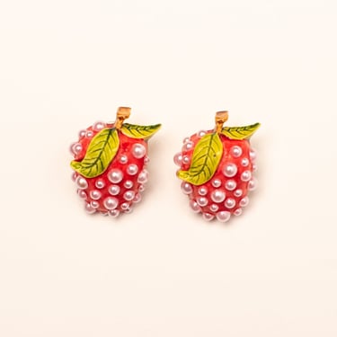 HTT x BRZ - Pearl Apple Earrings
