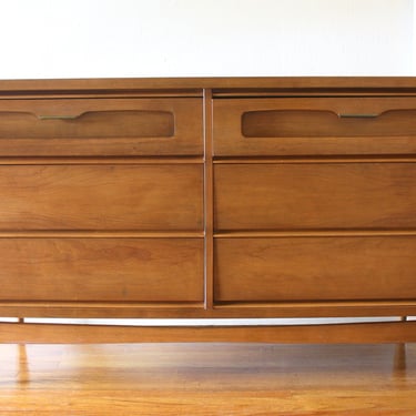 Mid Century Modern Low Dresser Credenza by Bassett