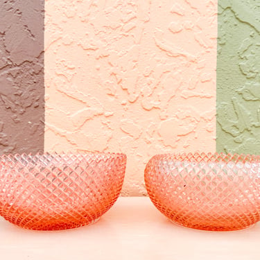 Pair of Pink Chic Serving Bowls