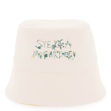 Stella Mccartney Bucket Hat With Floral Logo Embroidery Women