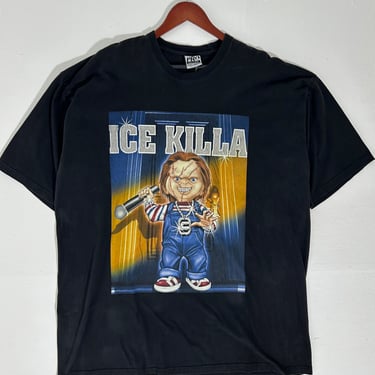 Vintage 2000s Bedazzeled Chucky &quot;Ice Killa&quot; T-Shirt Sz. 4XL