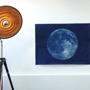 Large Moon Cyanotype 45