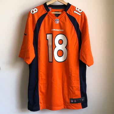 Nike Peyton Manning Denver Broncos Orange Football Jersey