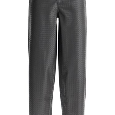 Rotate Wide Woven Patterned Trousers With A Women