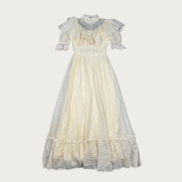 80s Vintage GUNNE SAX by Jessica McClintock White | Cherry