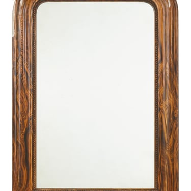 Antique Louis Philippe Faux Bois Mirror