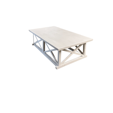 Sutton Solid Wood Frame White Wash  Coffee Table by Noir JC155-18