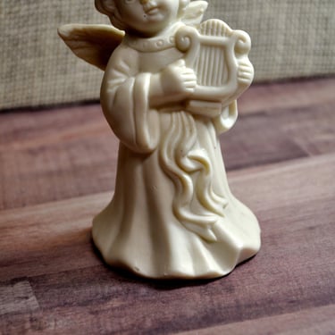 Angel Bell Christmas Ornament White Porcelain Collectible Christmas Gift Teacher Baby Gift Nursery Decor Angel Bell Ornament Collectible 