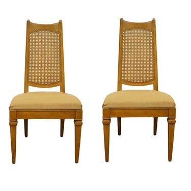 Set of 4 DREXEL HERITAGE San Remo Italian Provincial Cane Back Dining Side Chairs 472-731 