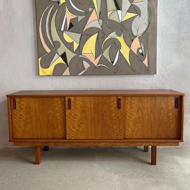 Scandinavian Modern Teak Credenza Attributed To Dyrlund